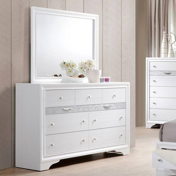 Oglinda decorativa Ryana, 104 x 93 cm, alb
