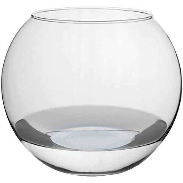 Bol decorativ COK Lola, sticla, 26 x 21 cm, transparent