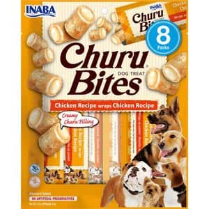 Recompense pentru caini INABA Churu Bites, Pui, 8 x 12g