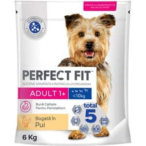 Hrana uscata pentru caini PERFECT FIT Adult 1+, Talie mica, Pui, 6 kg