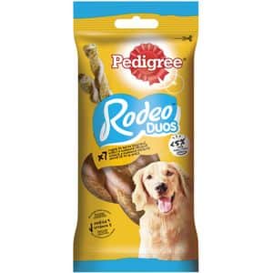 Recompensa pentru caini PEDIGREE Rodeo Duos, Pui si sunca, 10 x 123g