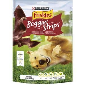 Recompense pentru caini FRISKIES Beggin' Strips, Vita, 6 x 120g