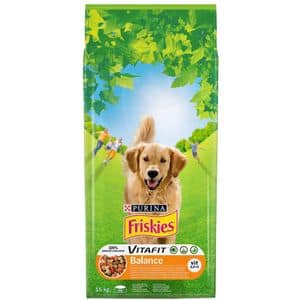 Hrana uscata pentru caini FRISKIES Balance, Pui si legume, 15 kg