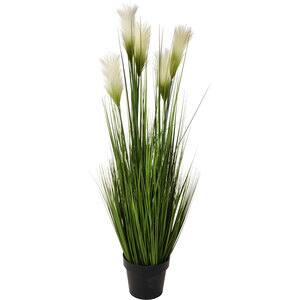 Planta artificiala, 5 flori, verde, H 118 cm