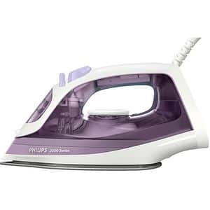 Fier de calcat PHILIPS Seria 2000 DST2020/30, 2000W, 110g/min, 250ml, talpa ceramica, mov-alb