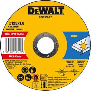 Set discuri pentru polizor DEWALT DT43972, inox, 125 mm, 10 buc