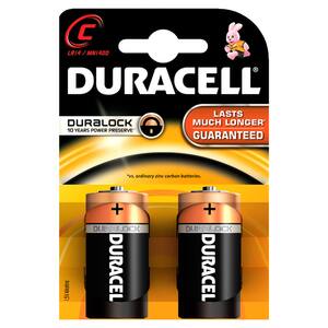 Baterii DURACELL C Basic Duralock, 2 bucati