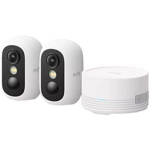 Kit supraveghere video EUFYCAM C35, 2 camere, 1080p Full HD, 16 canale, alb