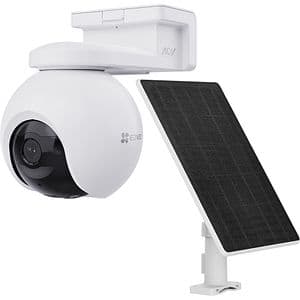 Camera IP Wireless EZVIZ EB8 Pro 4G, 4K, IR, panou solar, Night Vision, alb