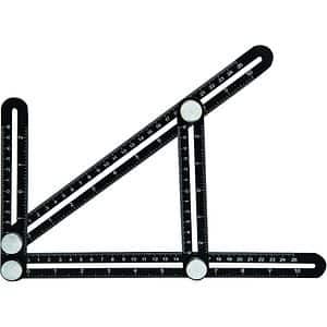 Echer replicare unghiuri TOPMASTER, 4 segmente, aluminiu, negru