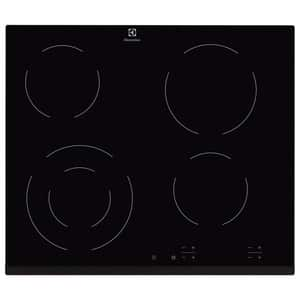 Plita incorporabila ELECTROLUX EHF6241FOK, vitroceramica, 4 arzatoare, 6400W, negru