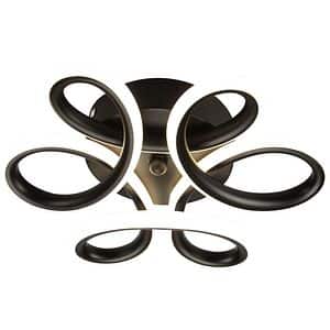 Plafoniera LED ERSTE Lixy, 30W, 1950lm, IP20, negru