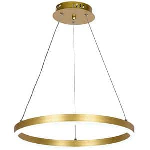 Pendul LED ERSTE Round, 30W, 2100lm, IP20, auriu