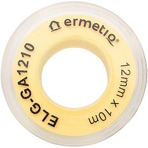 Banda teflon pentru gaz EVERLINE, 12mm x 10m, galben