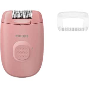 Epilator PHILIPS Seria 2000 BRE227/00, 1 viteza, 2 accesorii, retea, corai
