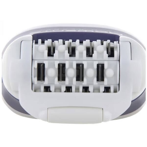 Epilator ROWENTA Skin Respect EP8020F0, 24 pensete, 2 viteze, 4 accesorii, Wet&Dry, acumulator, alb-lila