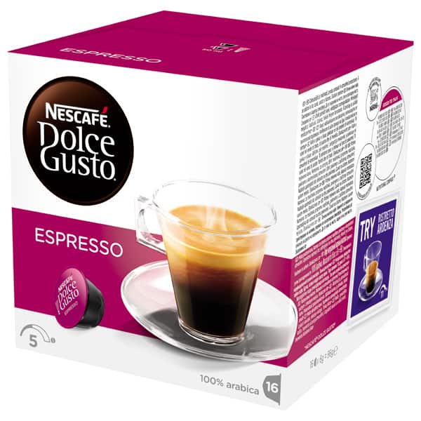 Capsule cafea NESCAFE Dolce Gusto Espresso, 16 capsule, 96g