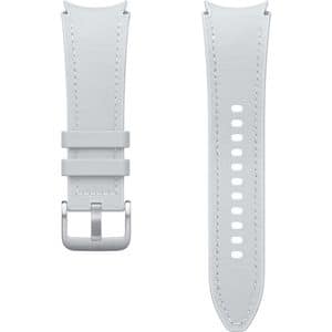 Bratara Hybrid Eco-Leather Band (Small/Medium) pentru SAMSUNG Galaxy Watch6 Classic, ET-SHR95SSEGEU, Silver