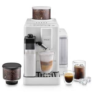Espressor automat DELONGHI Rivelia Start EXAM420.55.WXL, 1.4l, 1450W, 15 bar, alb