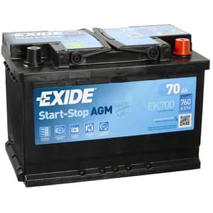 Baterie auto EXIDE Agm EK700, 12V, 70Ah, 760A