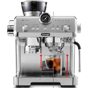 Espressor manual DELONGHI La Specialista Opera EC9555.M, 2l, 1550W, 19 bar, Tehnologia Cold Extraction, argintiu