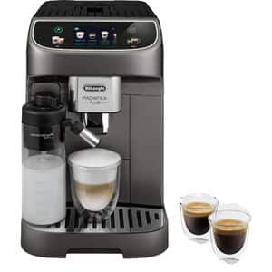 Espressor automat DELONGHI Magnifica Plus ECAM320.70.TB, 1.9l, 1450W, 15 bar, gri inchis-negru