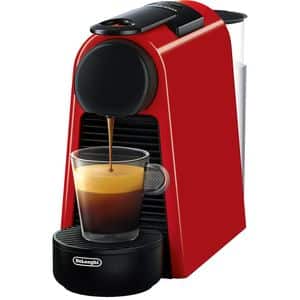 Espressor capsule NESPRESSO Essenza Mini EN85.R, 0.6l, 1260W, 19 bar, negru-rosu