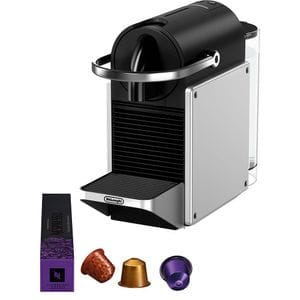 Espressor capsule NESPRESSO Pixie EN127.S, 1l, 1260W, 19 bar, argintiu-negru