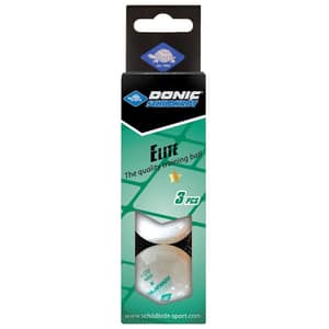 Set 3 mingi tenis de masa DONIC Elite 1 stea, alb