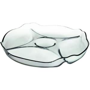 Platou servire PASABAHCE, 25.5cm, sticla, transparent