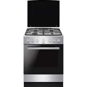 Aragaz HANSA FCMX681299, 4 arzatoare, Gaz + Electric, L 60 cm, Grill, inox