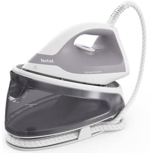 Statie de calcat TEFAL Express Optimal SV4111E0, 2200W, 200g/min, 1.2l, talpa Xpress Glide, alb-gri