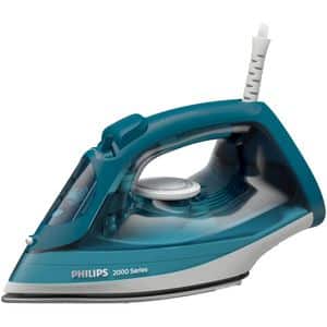 Fier de calcat PHILIPS Seria 2000 DST2030/90, 2000W, 130g/min, 250ml, talpa ceramica, albastru-alb