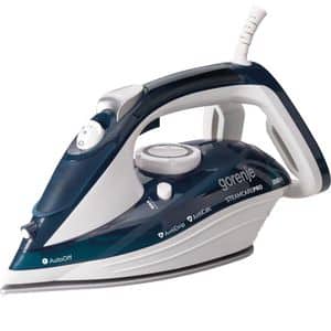 Fier de calcat GORENJE SIH2800TQC, 2800W, 100g/min, 350ml, talpa ceramica, albastru-alb