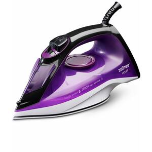 Fier de calcat ZELMER ZIR1515, 2400W, 120g/min, 280ml, talpa ceramica, mov-negru