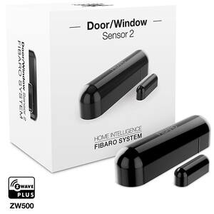 Senzor de usa / fereastra FIBARO FGDW-002-3, Z-Wave, negru