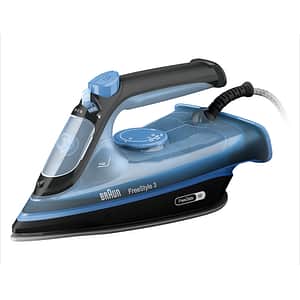 Fier de calcat BRAUN FreeStyle 3 FI3194BK, 2400W, 200g/min, 270ml, talpa SuperCeramic, albastru-negru