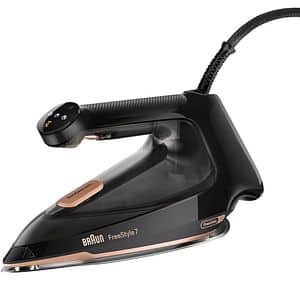Fier de calcat BRAUN FreeStyle 7 FI7276BK, 2000W, 250g/min, 350ml, talpa EloxalPlus, negru