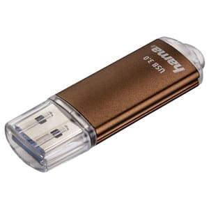 Memorie USB HAMA Laeta FlashPen 124004, 64GB, USB 3.0, maro