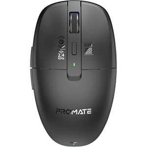 Mouse Wireless PROMATE Flixi, 1600 dpi, negru