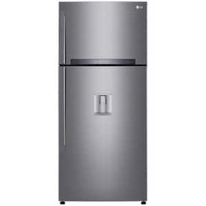 Frigider cu doua usi LG GTF744PZPED, No Frost, 509 l, H 180 cm, Clasa E, argintiu