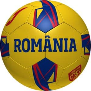 Minge fotbal JOMA ROMANIA Echipa Nationala de Fotbal a Romaniei 2024, marimea 5, galben-rosu