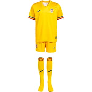 Set fotbal suporter pentru bebelusi JOMA Echipa Nationala de Fotbal a Romaniei 2023, 18 luni, galben