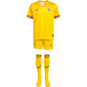 Set fotbal suporter pentru copii JOMA Echipa Nationala de Fotbal a Romaniei 2023, marimea XS, galben