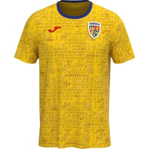 Tricou fotbal de incalzire JOMA Echipa Nationala de Fotbal a Romaniei 2023, marimea S, galben