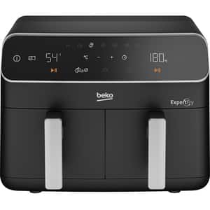 Friteuza cu aer cald dubla BEKO ExpertFry FRL5388B, 2kg, 8.5l, 2400W, negru-argintiu