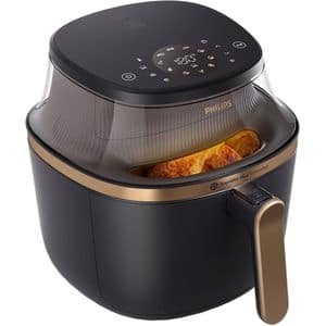 Friteuza cu aer cald PHILIPS Airfryer Seria 3000 NA322/00, 4.2l, 1400W, negru-auriu