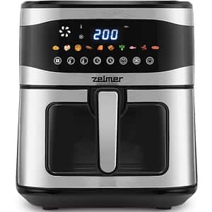 Friteuza cu aer cald ZELMER ZAF1500, 6.5l, 1.89kg, 1600W, negru-argintiu
