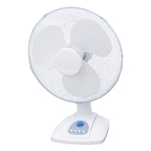 Ventilator de birou MYRIA FT-40D, 40 cm, 3 viteze, 45W, alb