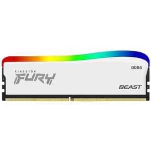 Memorie desktop KINGSTON Fury Beast RGB White Special Edition, 16GB DDR4, 3200MHz, CL16, KF432C16BWA/16